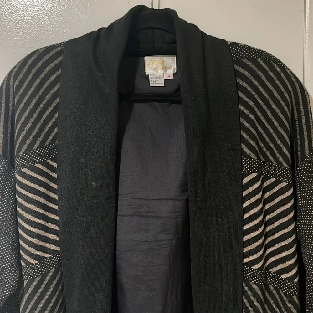 Lilly Of California Wool Blend Cardigan Sweater Medium